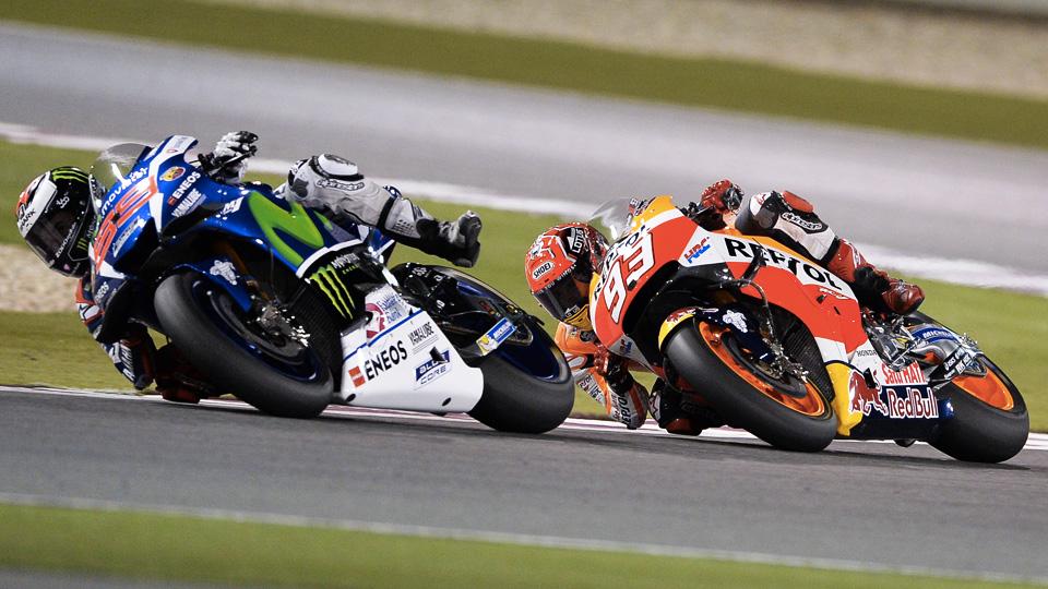 lorenzo marquez motogp qatar 2016