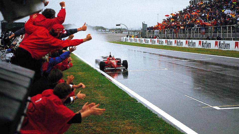 michael schumacher spagna 1996 traguardo