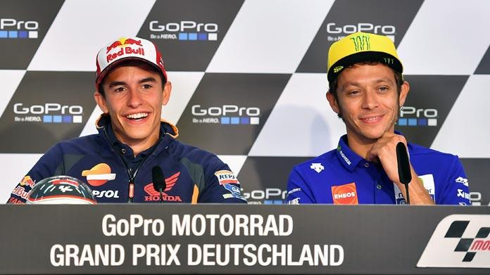 conferenza stampa Sachsenring motogp rossi marquez