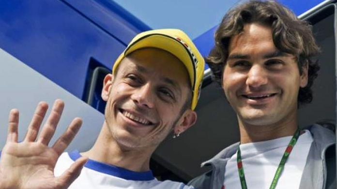 federer valentino rossi