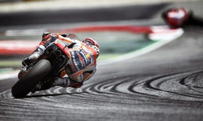 marc marquez honda piega pista 2017