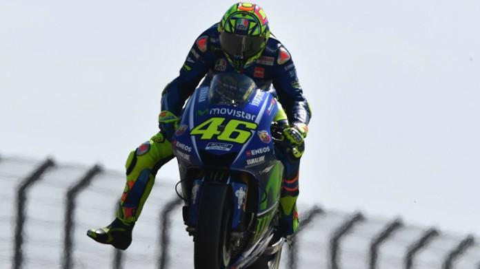 valentino rossi yamaha freno staccata