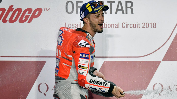 Dovizioso podio qatar 2018