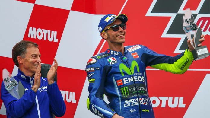 lin jarvis yamaha motogp valentino rossi podio