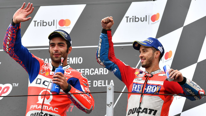 petrucci dovizioso motogp misano 2017