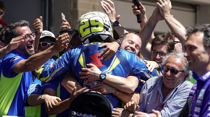 andrea iannone podio austin motogp 2018 2