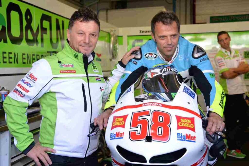 Loris Capirossi e Fausto Gresini